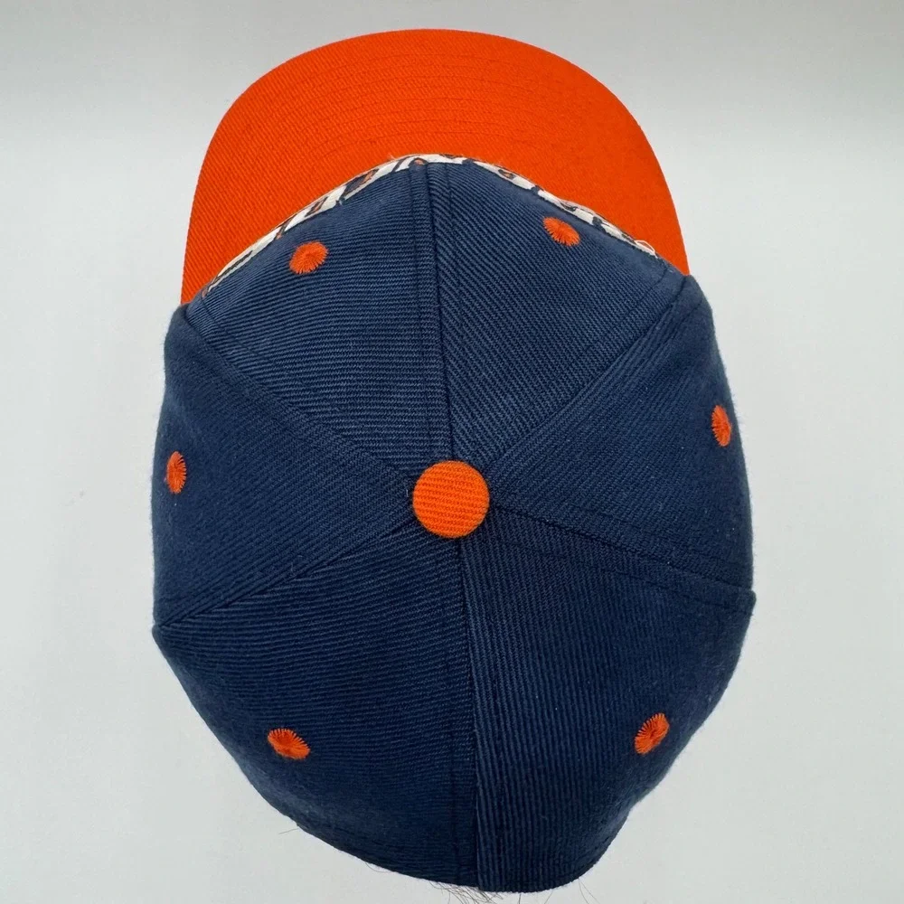 Denver Broncos NFL Hat Logo Athletic Baseball Cap Orange Blue Snapback‎ OSFA Vtg